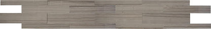 8x36 Marble Linear Medium Veining Natural Marble-Look Polished Smooth Marble Tile Taupe Gray