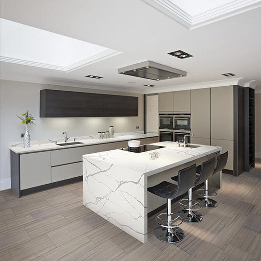 8x36 Marble Linear Medium Veining Natural Marble-Look Polished Smooth Marble Tile