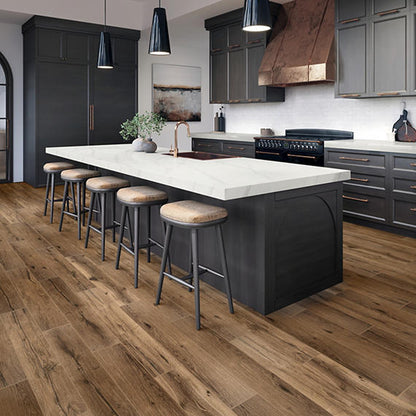 8x40 Waterwood  Natural Wood-Look Matte Smooth Porcelain Tile Classic Brown