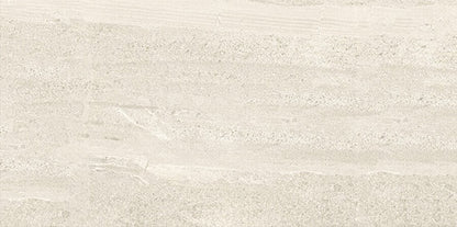 8x48 Society  Natural Stone-Look Matte Smooth Porcelain Tile Cream Stone