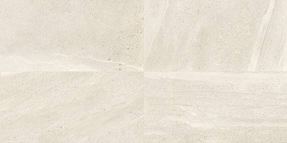 8x48 Society  Natural Stone-Look Matte Smooth Porcelain Tile Cream Stone