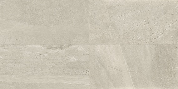 8x48 Society  Natural Stone-Look Matte Smooth Porcelain Tile Soft Sand