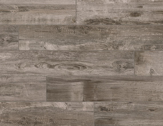 8x48 Bryson Valley  Natural Wood-Look Matte Textured Porcelain Tile Weathered Brown