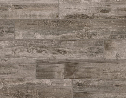 8x48 Bryson Valley  Natural Wood-Look Matte Textured Porcelain Tile Weathered Brown