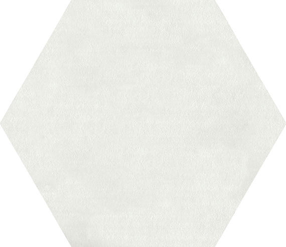 81/2x10 Bee Hive Medley Hexagon  Natural Concrete-Look Matte Smooth Porcelain Tile White