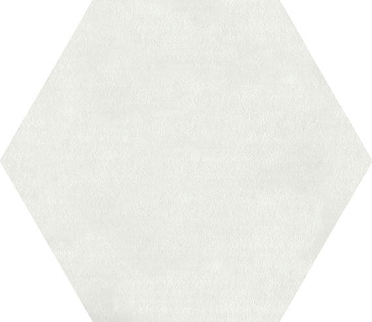 81/2x10 Bee Hive Medley Hexagon  Natural Concrete-Look Matte Smooth Porcelain Tile White