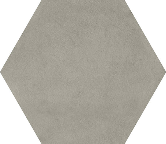 81/2x10 Bee Hive Medley Hexagon  Natural Concrete-Look Matte Smooth Porcelain Tile Warm Gray