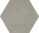 81/2x10 Bee Hive Medley Hexagon  Natural Concrete-Look Matte Smooth Porcelain Tile Warm Gray