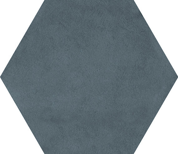 81/2x10 Bee Hive Medley Hexagon  Natural Concrete-Look Matte Smooth Porcelain Tile Blue Gray