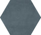 81/2x10 Bee Hive Medley Hexagon  Natural Concrete-Look Matte Smooth Porcelain Tile Blue Gray