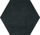 81/2x10 Bee Hive Medley Hexagon  Natural Concrete-Look Matte Smooth Porcelain Tile Charcoal Black
