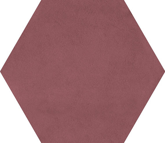 81/2x10 Bee Hive Medley Hexagon  Natural Concrete-Look Matte Smooth Porcelain Tile Dusty Rose