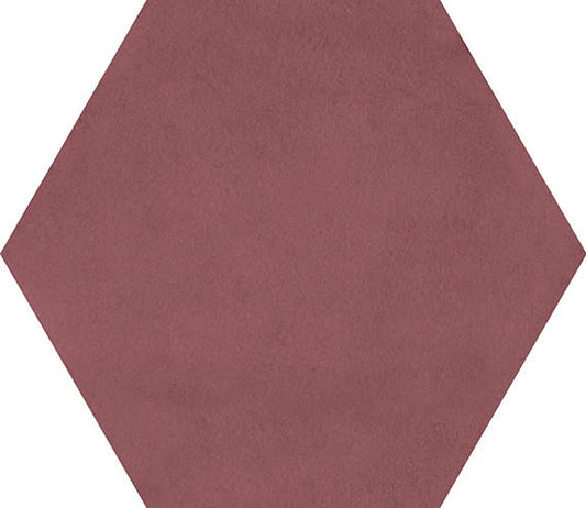 81/2x10 Bee Hive Medley Hexagon  Natural Concrete-Look Matte Smooth Porcelain Tile Dusty Rose