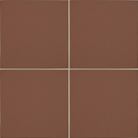 8x8 Quarry Naturals   Solid-Color Abrasive Gritty Clay Tile Red