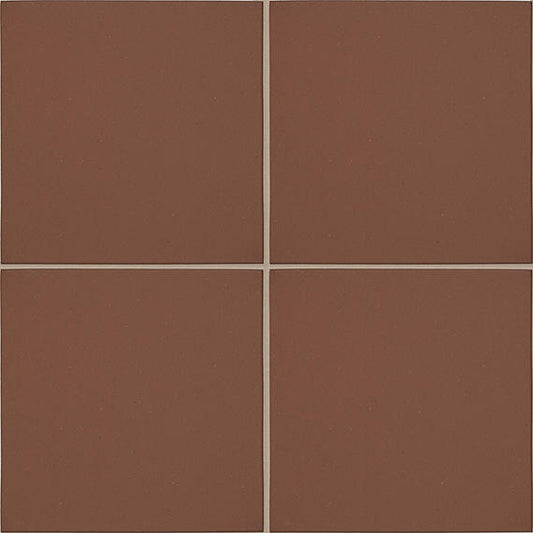 8x8 Quarry Textures  Natural Solid-Color Abrasive Gritty Clay Tile Harvest Red