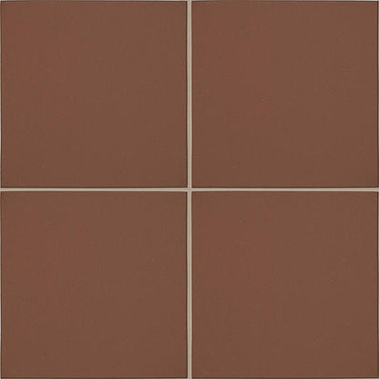 8x8 Quarry Textures Grid  Natural Solid-Color Matte Gritty Clay Tile Harvest Red