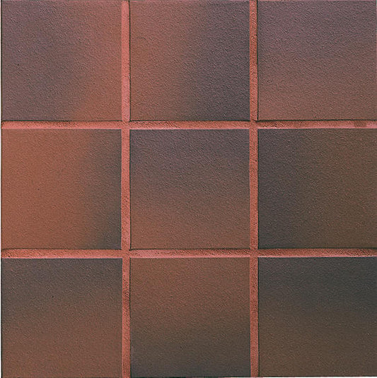 8x8 Quarry Textures Grid  Natural Solid-Color Matte Gritty Clay Tile Earth Red