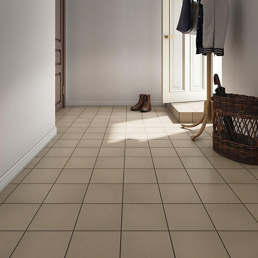 8x8 Quarry Textures Speckled Natural Solid-Color Matte Gritty Clay Tile