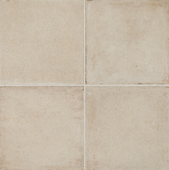 8x8 Quartetto Grid  Natural Concrete-Look Matte Smooth Porcelain Tile Warm Beige