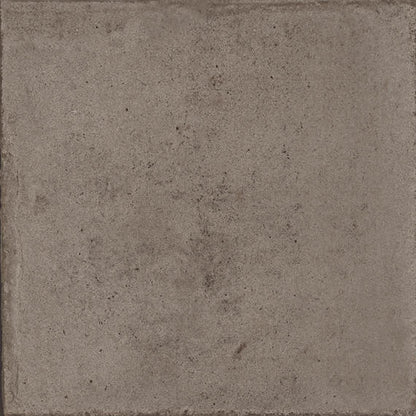 8x8 Quartetto Grid  Natural Concrete-Look Matte Smooth Porcelain Tile Dark Taupe