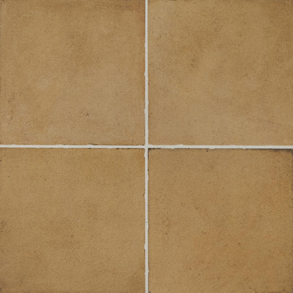 8x8 Quartetto Grid  Natural Concrete-Look Matte Smooth Porcelain Tile Mustard Brown