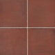 8x8 Quartetto Grid  Natural Concrete-Look Matte Smooth Porcelain Tile Brick Red
