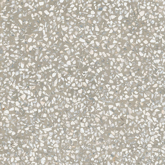 Stone Gray - 8x8 D_segni Terrazzo Fragment Shard Patterned Mixed-Color Matte Smooth Porcelain Tile