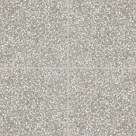 8x8 D_segni Terrazzo Fragment Shard  Patterned Solid-Color Matte Smooth Porcelain Tile Stone Gray