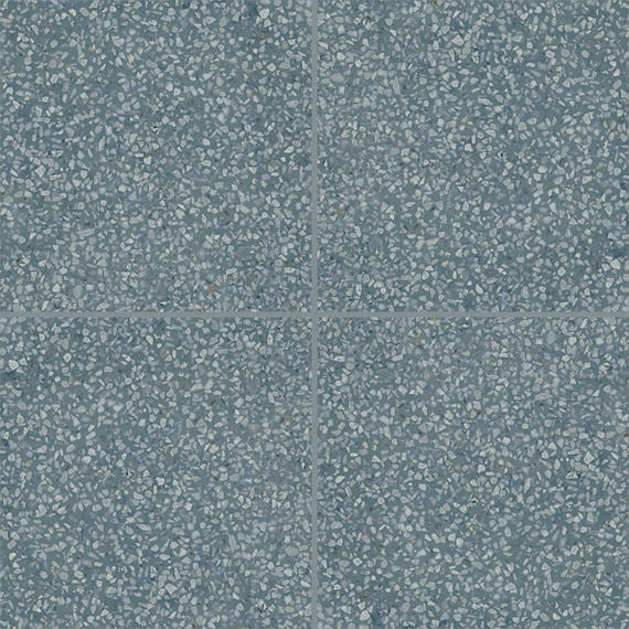 8x8 D_segni Terrazzo Fragment Shard  Patterned Solid-Color Matte Smooth Porcelain Tile Slate Blue