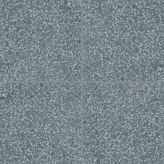 8x8 D_segni Terrazzo Fragment Shard  Patterned Solid-Color Matte Smooth Porcelain Tile Slate Blue