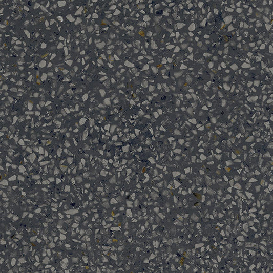 Charcoal Gray - 8x8 D_segni Terrazzo Fragment Shard Patterned Mixed-Color Matte Smooth Porcelain Tile