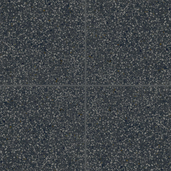 8x8 D_segni Terrazzo Fragment Shard  Patterned Solid-Color Matte Smooth Porcelain Tile Charcoal Gray