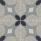 8x8 D_segni Terrazzo Abstract Pattern  Patterned Encaustic-Look Matte Smooth Porcelain Tile Gray Blend