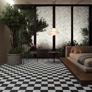 Pure White - 8x8 Scenario Natural Concrete-Look Matte Smooth Porcelain Tile