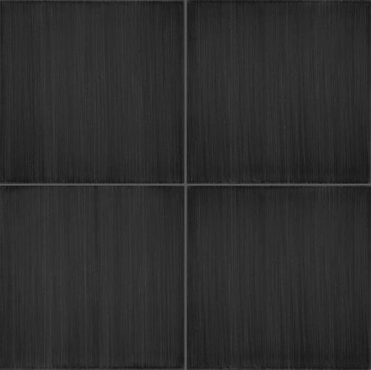 8x8 Scenario  Natural Concrete-Look Matte Smooth Porcelain Tile Charcoal Black