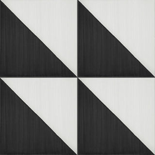 8x8 Scenario Diamond-Triangle Patterned Concrete-Look Matte Smooth Porcelain Tile