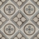 8x8 Quartetto Clover Diamond Patterned Concrete-Look Matte Natural Porcelain Tile Gray Brown