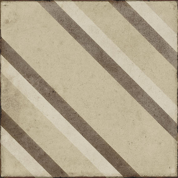 8x8 Quartetto Diagonal Rhombus Linear Patterned Concrete-Look Matte Natural Porcelain Tile Beige Gray