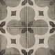 8x8 Quartetto Clover Trellis Diamond Patterned Concrete-Look Matte Natural Porcelain Tile Stone Gray
