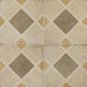 8x8 Quartetto Diamond Grid Patterned Concrete-Look Matte Natural Porcelain Tile Beige Taupe