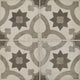 8x8 Quartetto Star Arabesque Patterned Concrete-Look Matte Natural Porcelain Tile Sand Taupe