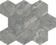 8 Perpetuo Hexagon  Natural Marble-Look Matte Smooth Porcelain Tile Cream White
