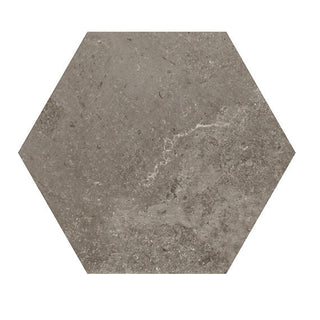 8x8 Scripter Hexagon Stepwise Stone-Look Matte Smooth Porcelain Tile