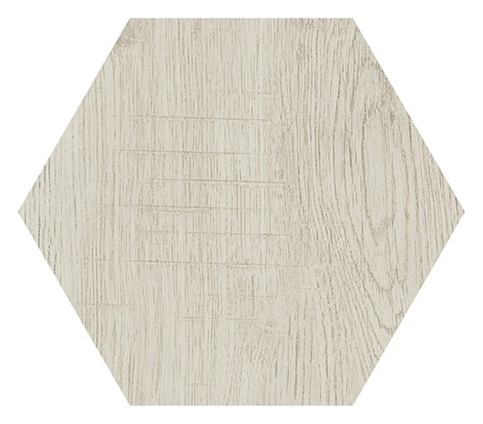 8x9 Sleigh Creek Hexagon Natural Wood-Look Matte Smooth Porcelain Tile