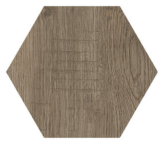 Walnut Wood - 8x9 Sleigh Creek Hexagon Natural Wood-Look Matte Smooth Porcelain Tile