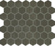 8x9 Moroccan Concrete Hexagon  Natural Concrete-Look Matte Smooth Porcelain Tile Soft Green