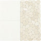 12x12 Pebble Oasis Square & Rectangle  Mosaic Natural-Look Tumbled Natural Pebble Tile Pebble White