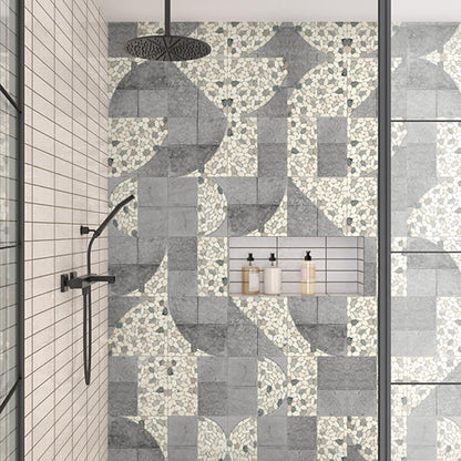 12x12 Pebble Oasis Square & Rectangle  Mosaic Natural-Look Tumbled Natural Pebble Tile Beige