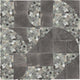 12x12 Pebble Oasis Square & Rectangle  Mosaic Natural-Look Tumbled Natural Pebble Tile Coastal Gray