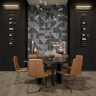 White Black - 12x12 Pebble Oasis Square & Rectangle Mosaic Natural-Look Tumbled Natural Pebble Tile